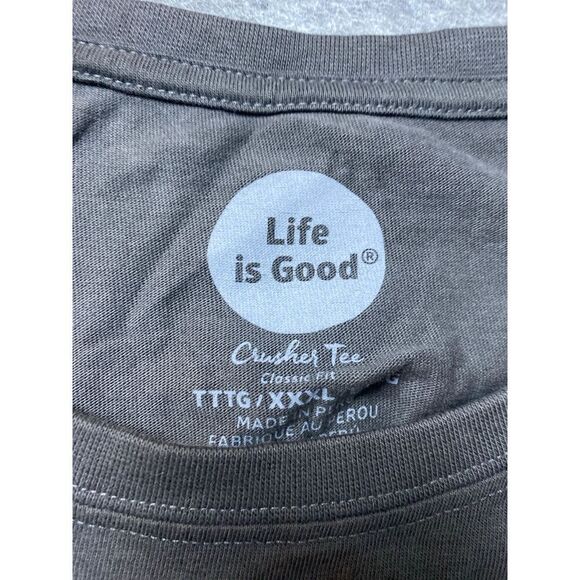 Life Is Good Shirt Womens 3XL Gray In The Woods Long Sleeve Crusher Tee - Picture 4 of 7